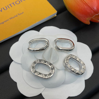 Boucles d'oreilles chaîne Cœur