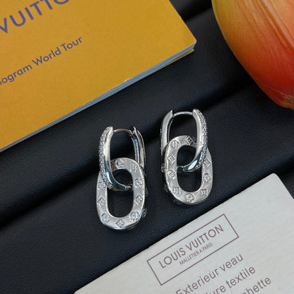Boucles d'oreilles chaîne Cœur