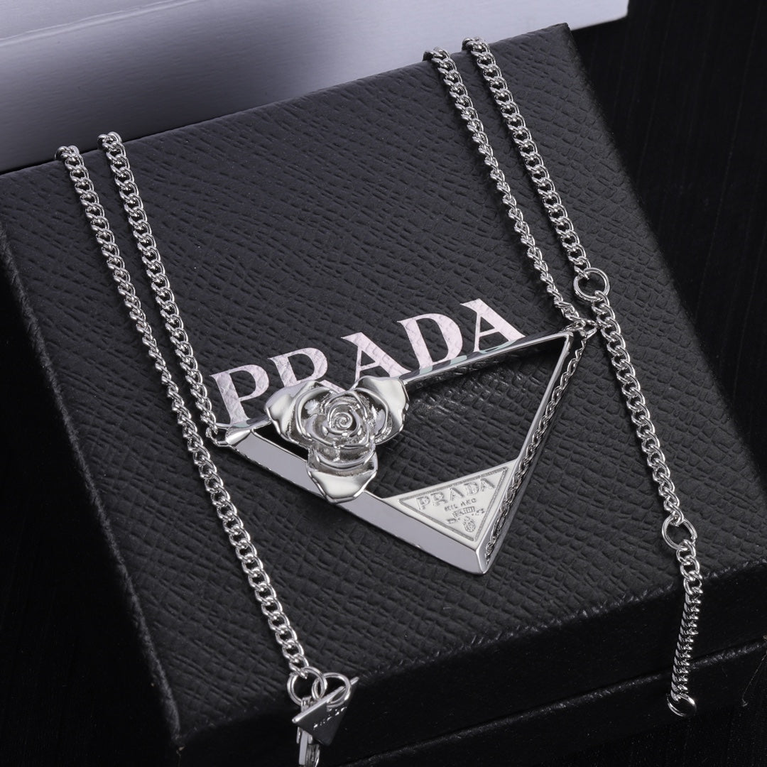 Please Triangle Necklace