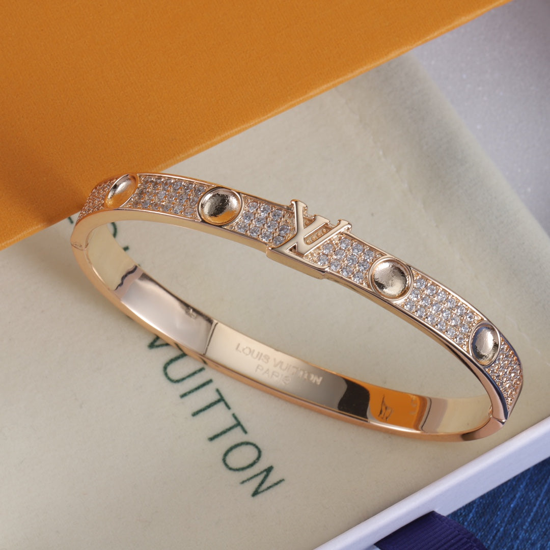 Glitter Love Rhinestone Bracelet