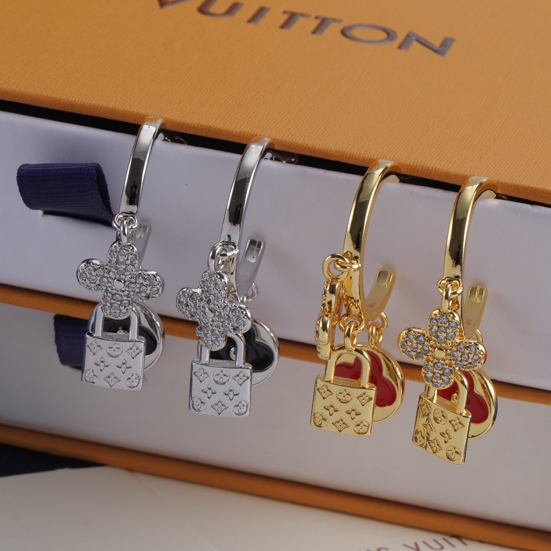 Vintage Love Lock Cute Earrings
