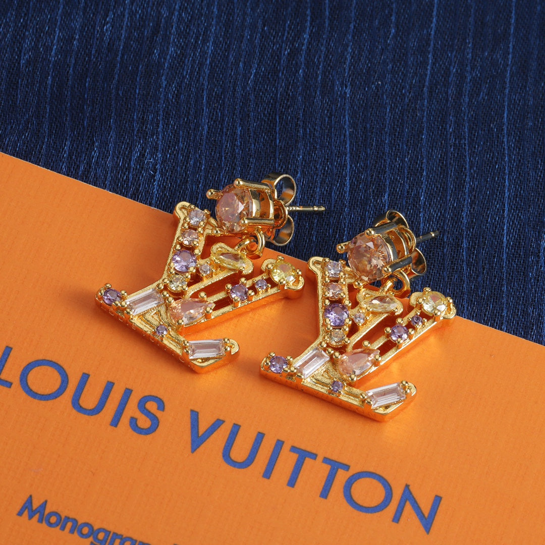 Love Colorful Diamond Earring