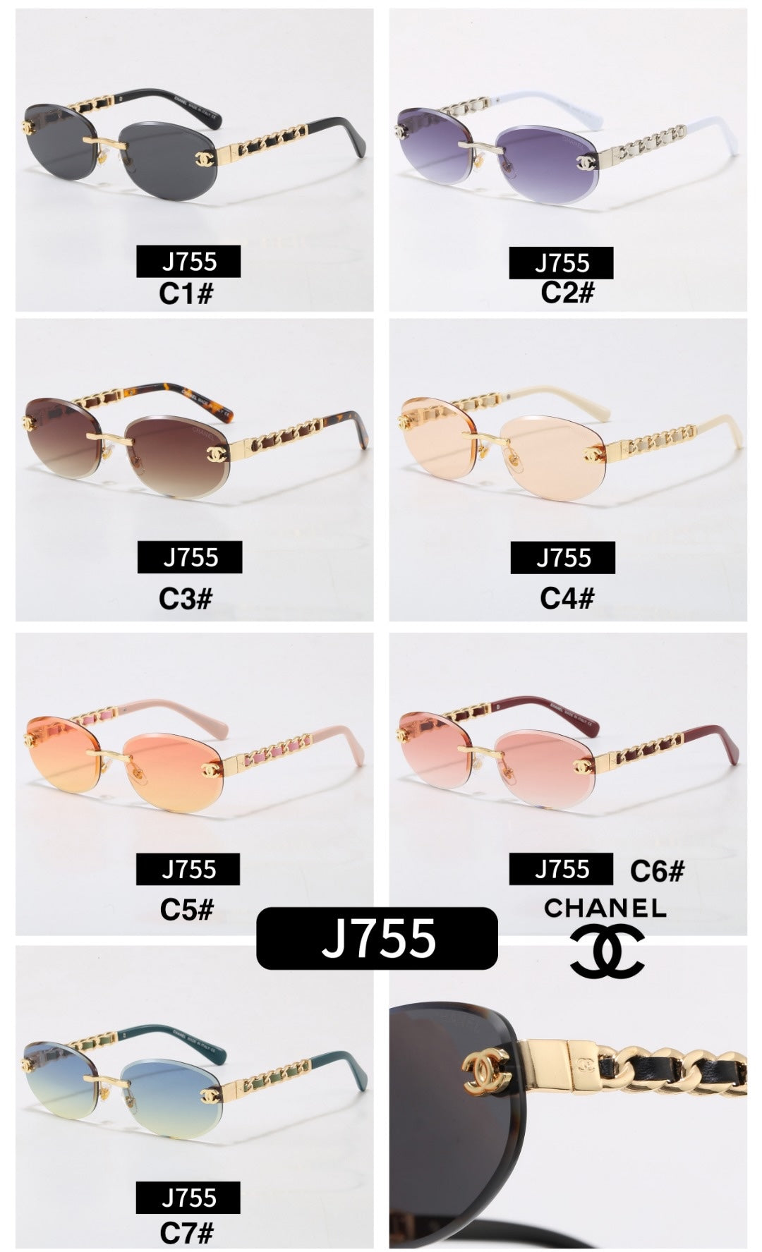 Colorful Jelly CC Girl Design Sunglasses