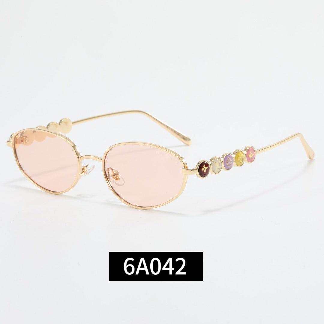 Colorful Love Frame Girl Design Sunglasses