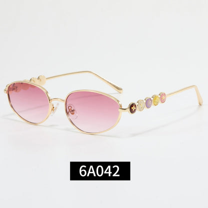 Colorful Love Frame Girl Design Sunglasses