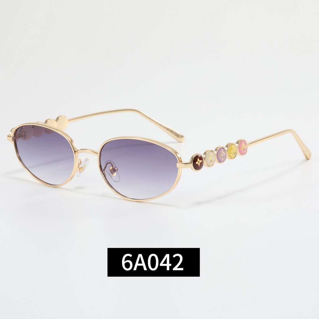 Colorful Love Frame Girl Design Sunglasses