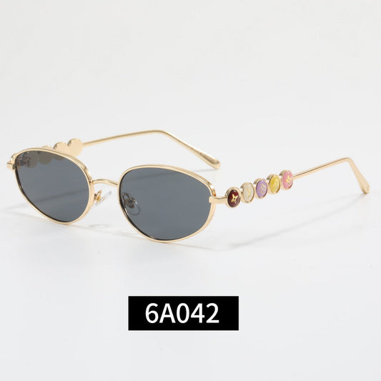Colorful Love Frame Girl Design Sunglasses