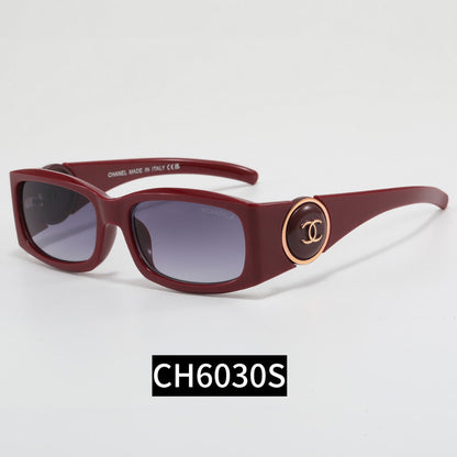 CC Button Frame Girl Design Sunglasses