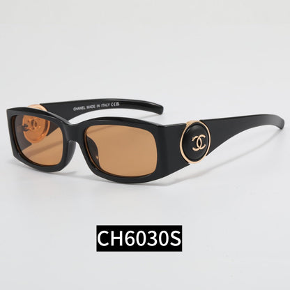 CC Button Frame Girl Design Sunglasses