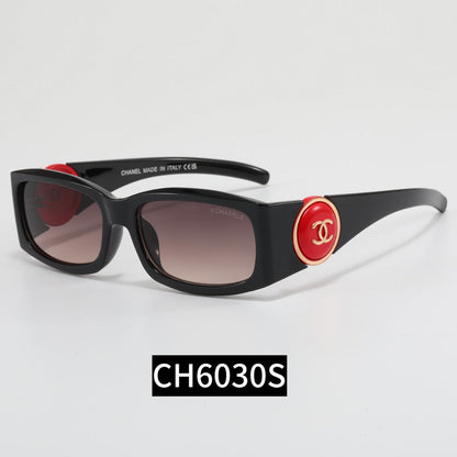 CC Button Frame Girl Design Sunglasses