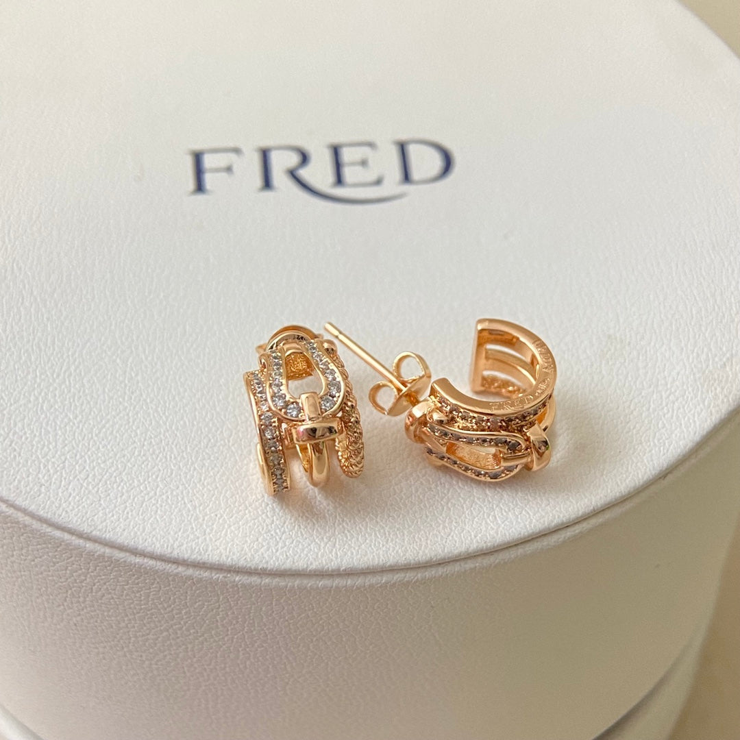 Friendly Anchor Design Earrings