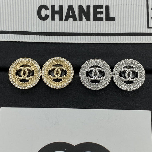 BB Button Girl Earrings Stud