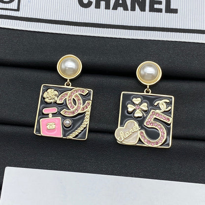 Square Coco Girl Earrings
