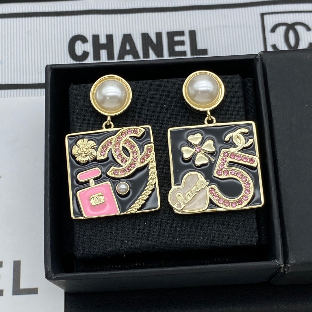 Square Coco Girl Earrings