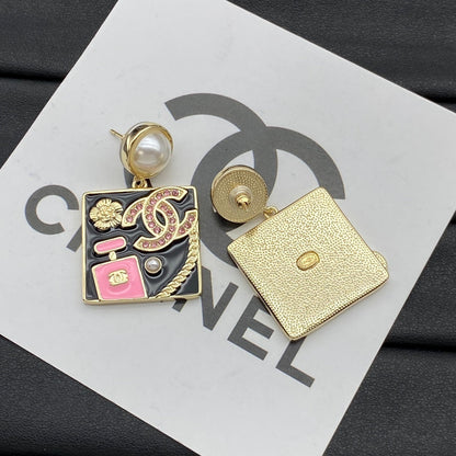 Square Coco Girl Earrings