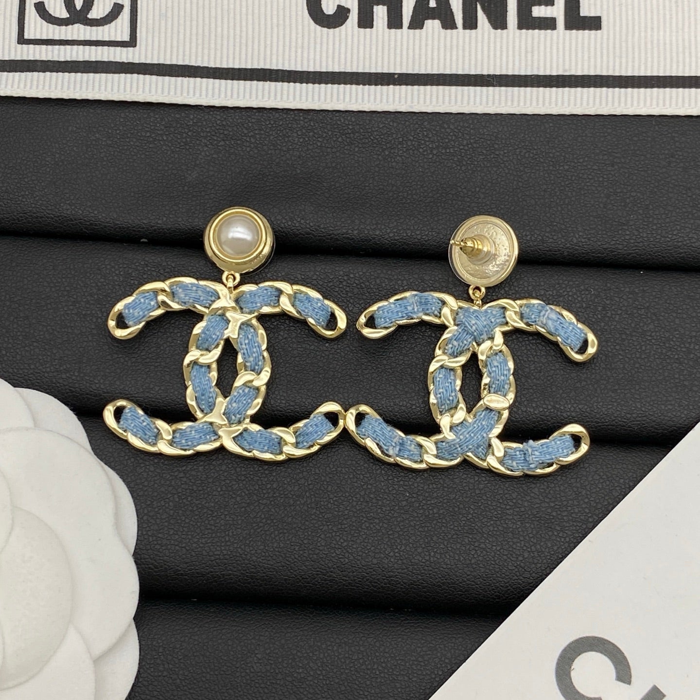 Busy Denim Girl Earrings