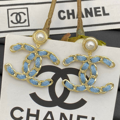 Busy Denim Girl Earrings