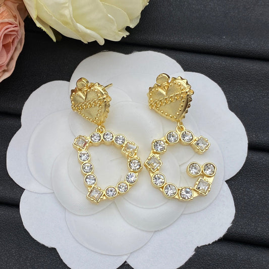 Dog Cute Letter Earrings