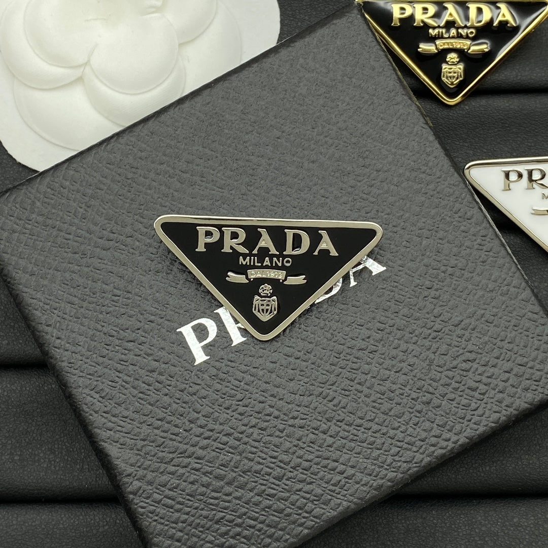Triangle Design Girl Brooch