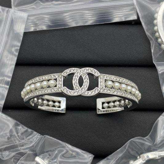 Coco Girl Silver Pearl Bracelet