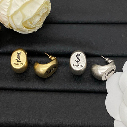 Boucles d'oreilles au design "Yes Girl" vintage