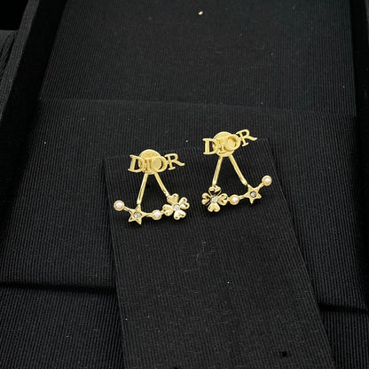 Boucles d'oreilles mignonne fille colombe étoile