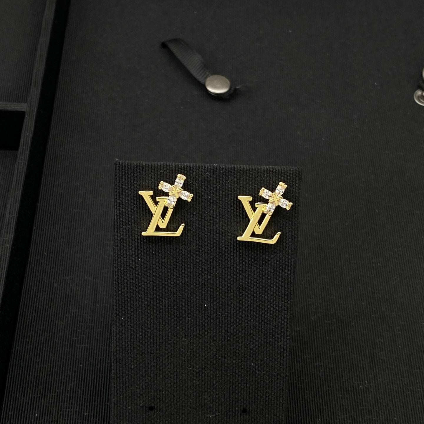 Golden Love Girl Earrings Stud