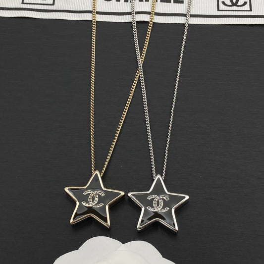 Cool Star Girl Sweater Chain Necklace