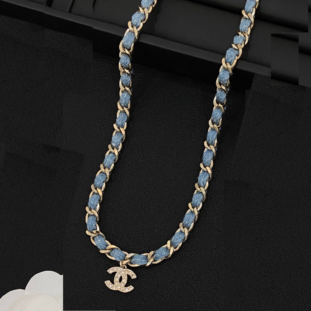Denim Girl CC Design 4 Set (Earrings1 & 2+Bracelet +Necklace)