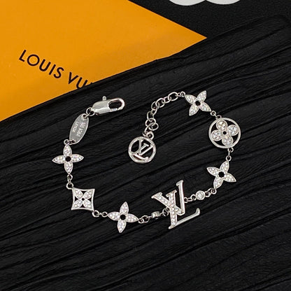 Diamond Glitter Love 3 Set (Earrings+Bracelet +Necklace) - Silver