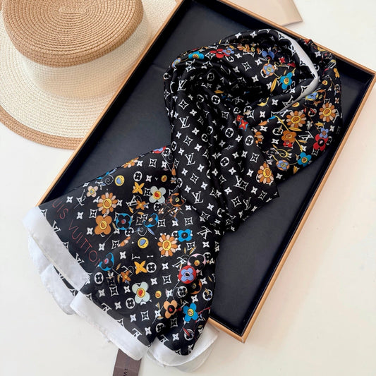 Love Vivian Silk Long Scarf