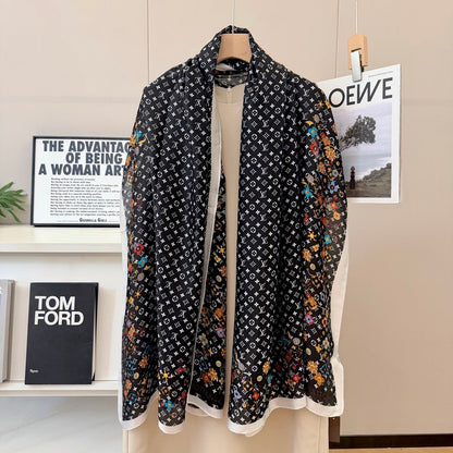 Love Vivian Silk Long Scarf