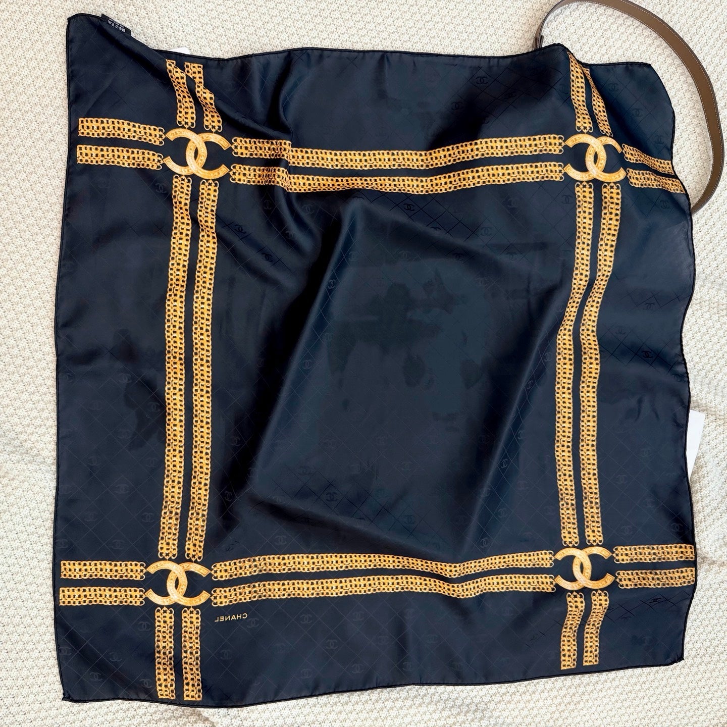 Less is More CC Square Silk Scarf