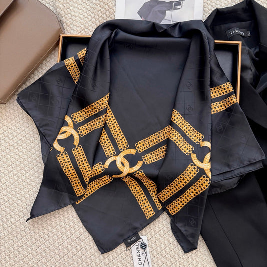 Less is More CC Square Silk Scarf
