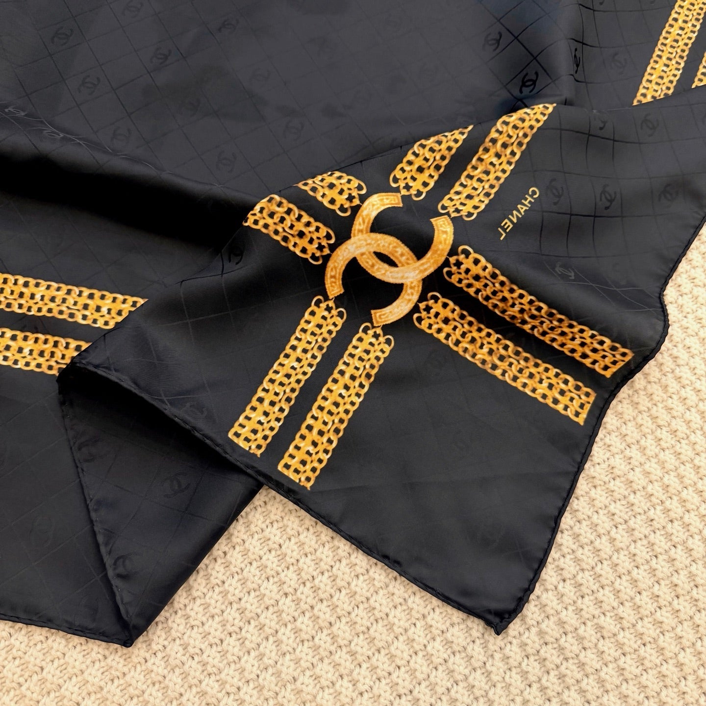 Less is More CC Square Silk Scarf
