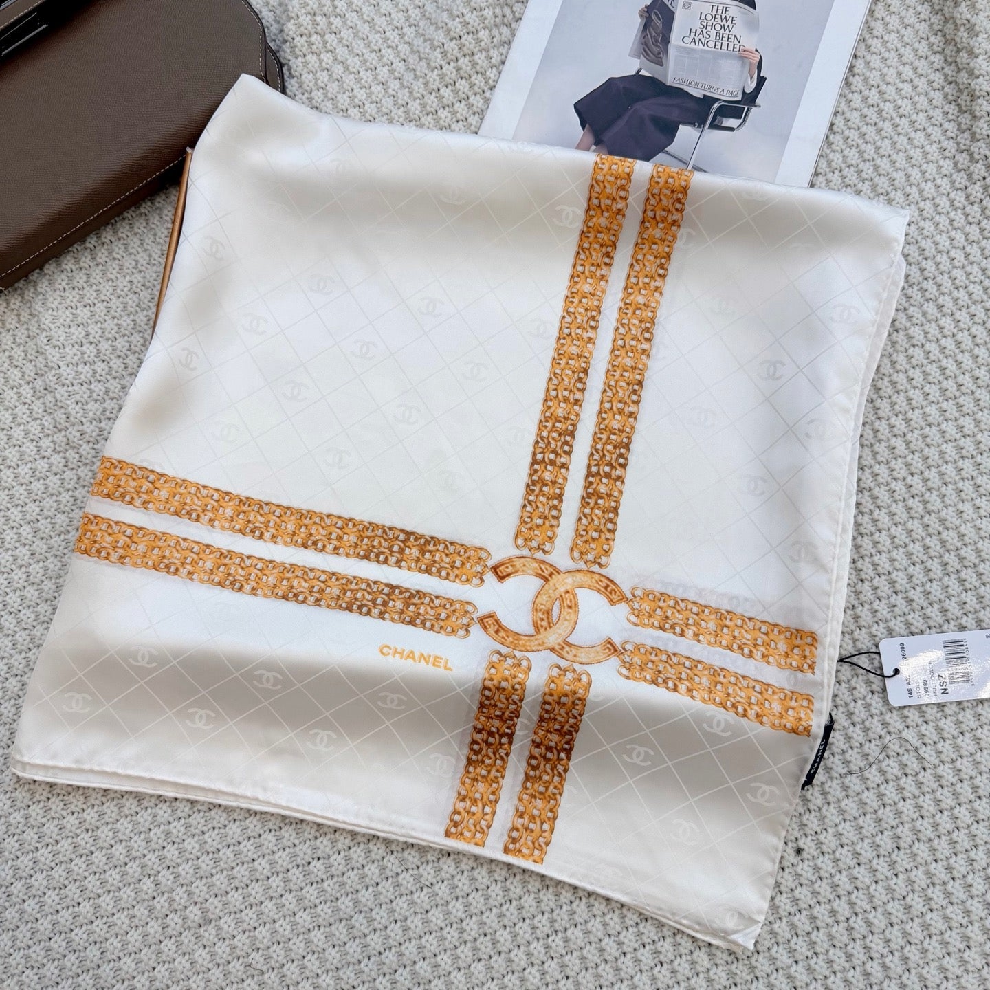 Less is More CC Square Silk Scarf