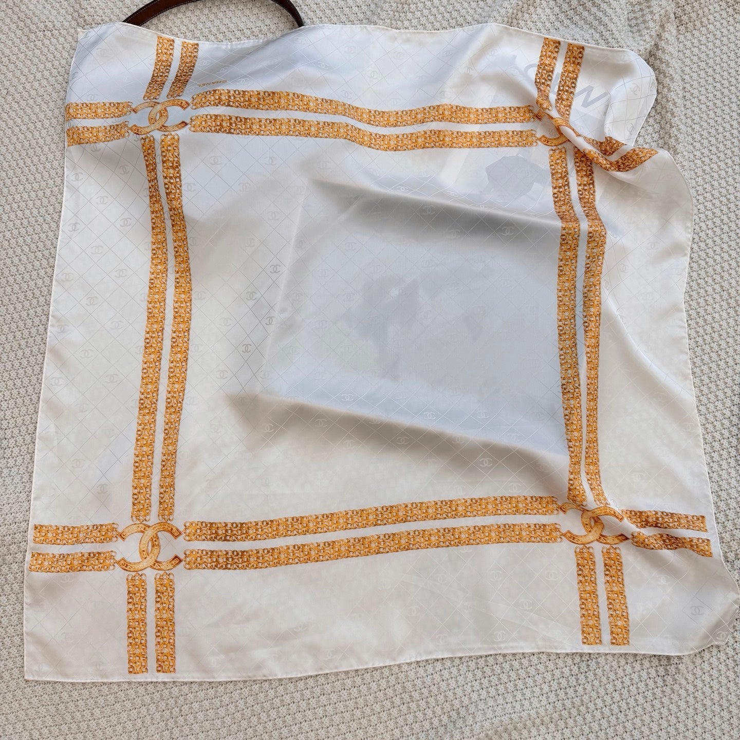 Less is More CC Square Silk Scarf