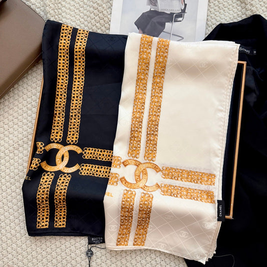 Less is More CC Square Silk Scarf