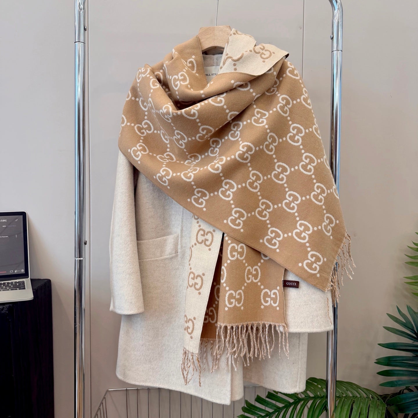 Floral Good Long Cashmere Scarf