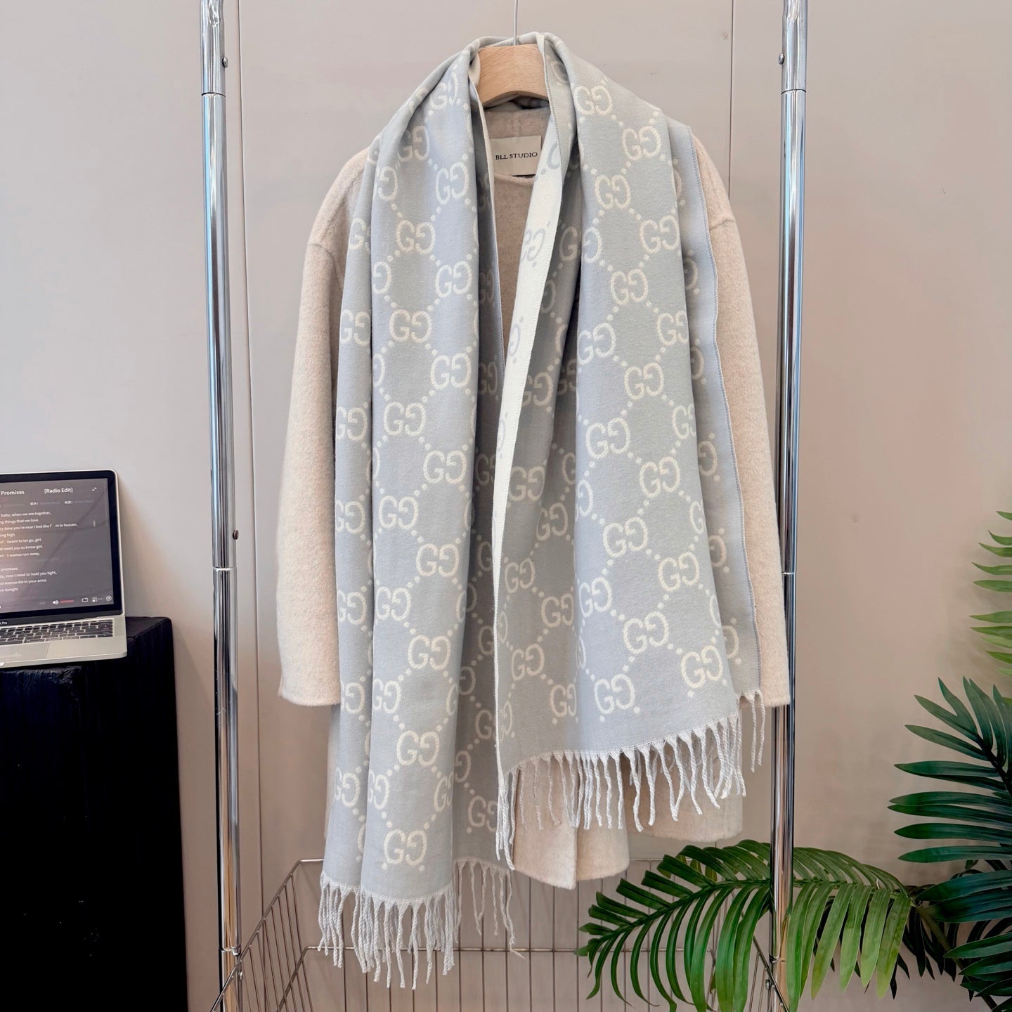 Floral Good Long Cashmere Scarf