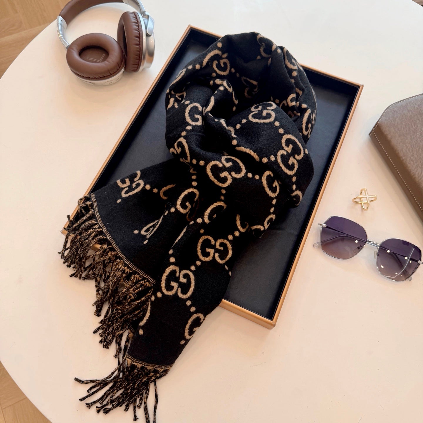 Floral Good Long Cashmere Scarf