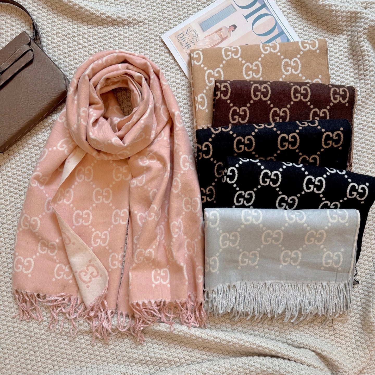 Floral Good Long Cashmere Scarf