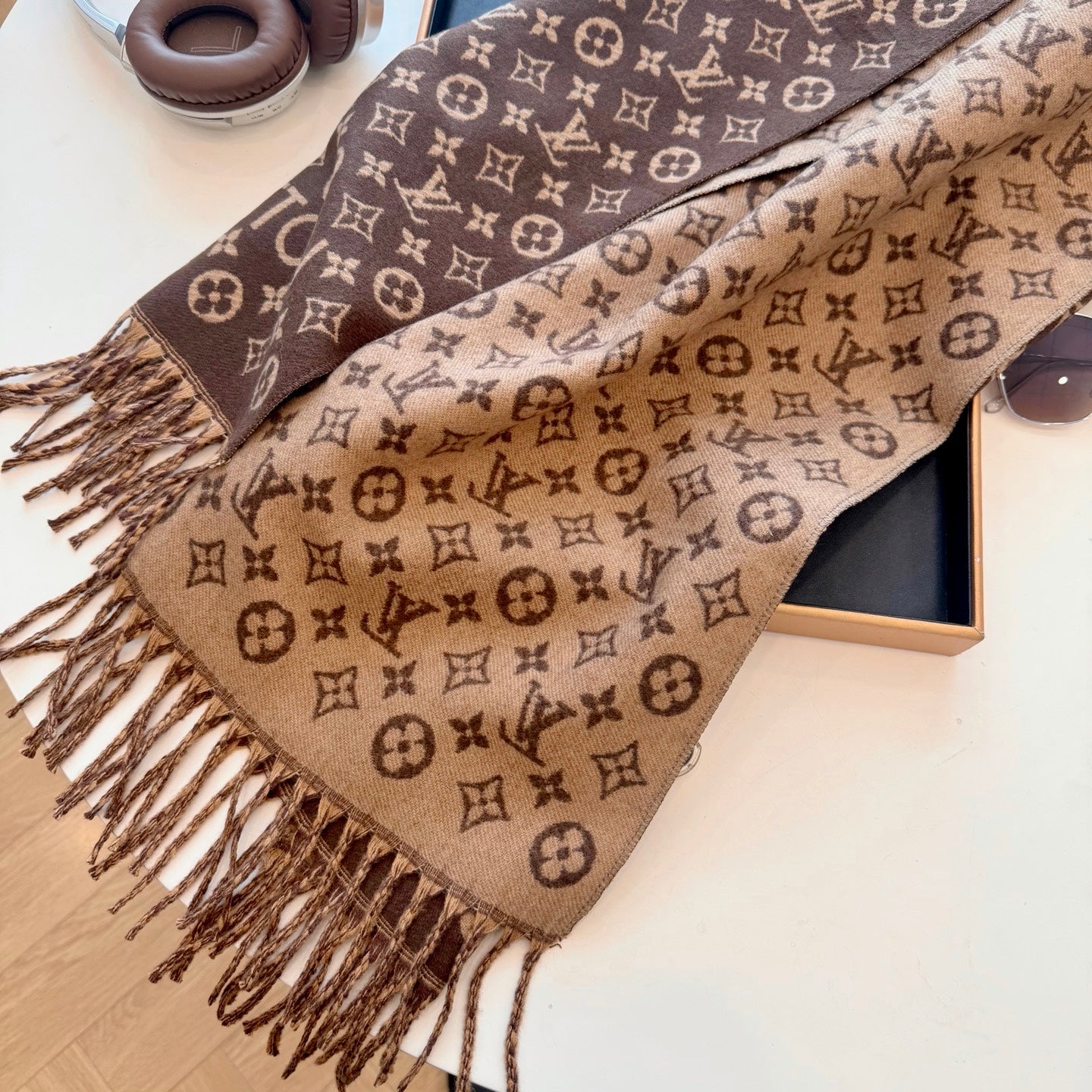 Floral Love Long Cashmere Scarf