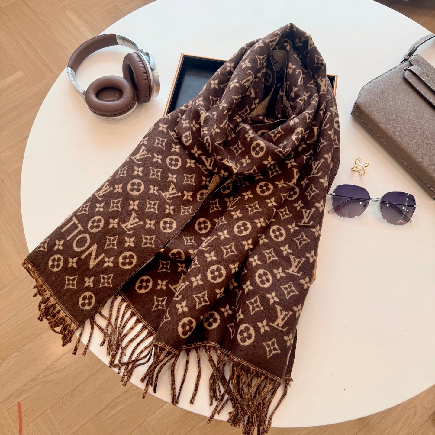 Floral Love Long Cashmere Scarf