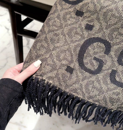 Dots Good Letter Long Cashmere Scarf