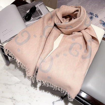 Dots Good Letter Long Cashmere Scarf