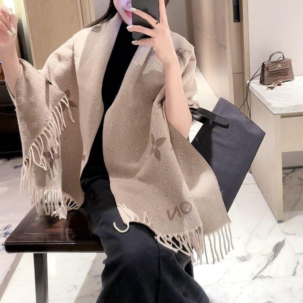 Less is More Letter Love Long Cashmere Scarf