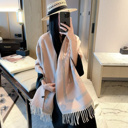 Paris CC Long Cashmere Scarf
