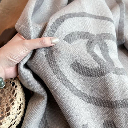 Paris CC Long Cashmere Scarf