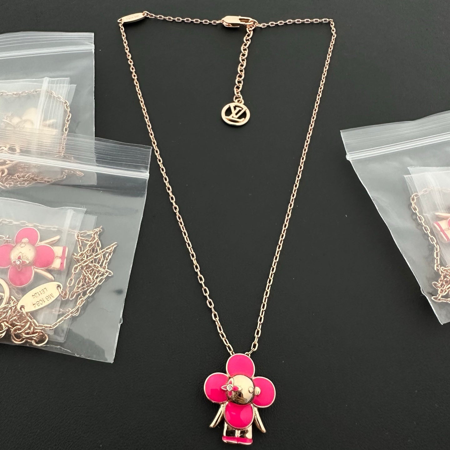 Vivian Love Doll Magenta Necklace